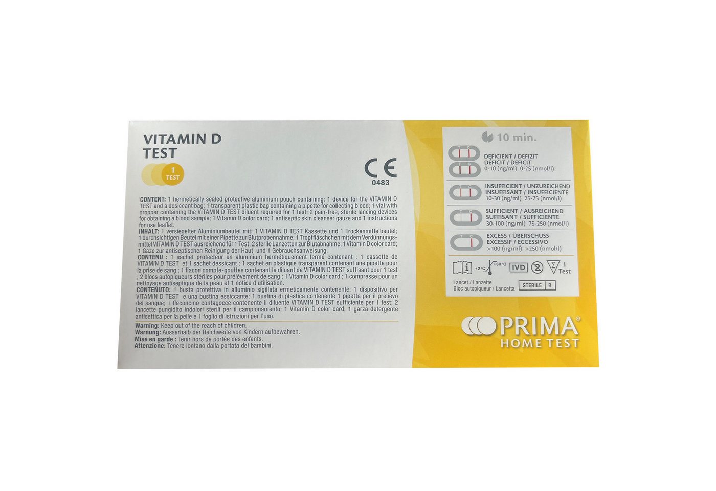 Prima Lab PSA-Schnelltest PRIMA Vitamin D Home Test – Bild 2 von 2
