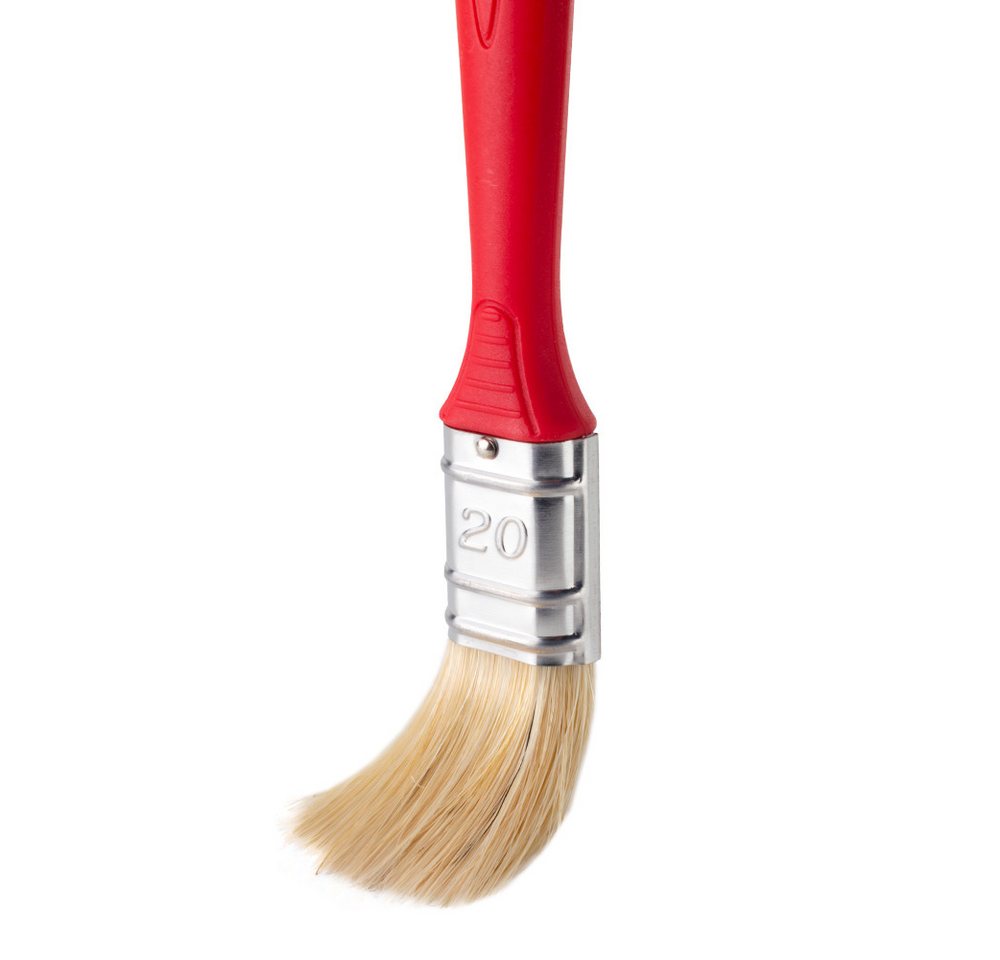 Prima-Online Malpinsel 4er Set Malerpinsel Flachpinsel Rundpinsel mit rot Griff 20 30 50 mm, (1 St) – Bild 4 von 5
