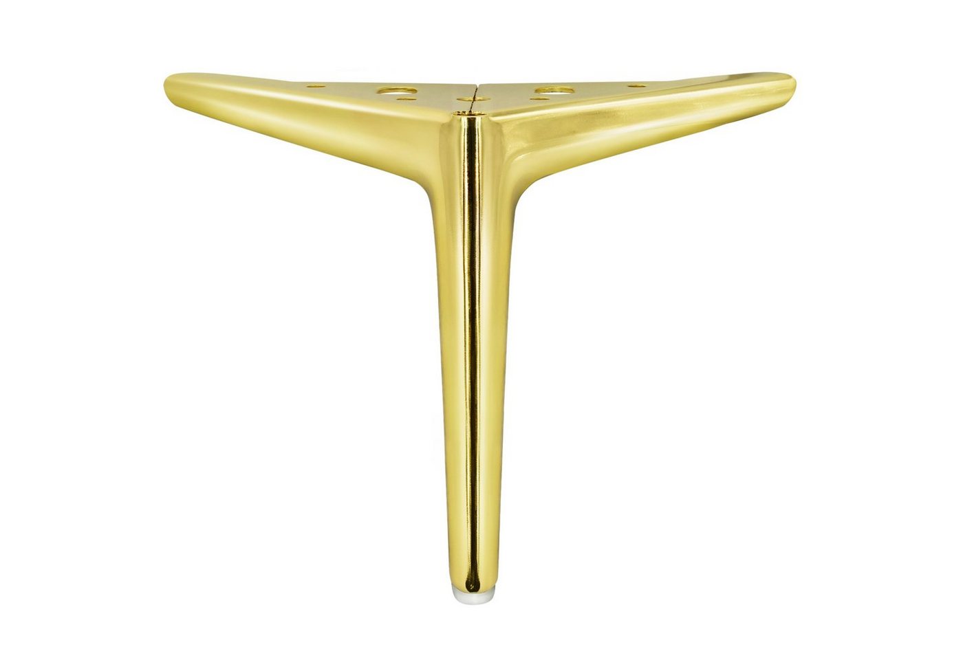 Prima-Online Möbelfuß Eisen Möbelfüße DIY Metall möbelbeine für Schrank Sofa Couch Gold – Bild 2 von 5