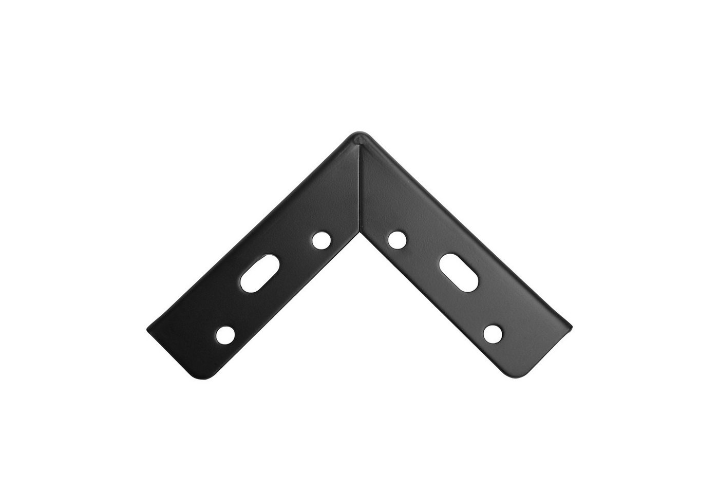 Prima-Online Möbelfuß Möbelfüße 4er Set Stahl Eckig, Modern 10/12/13 cm Schwarz Matt / Chrom, (4-St) – Bild 4 von 5