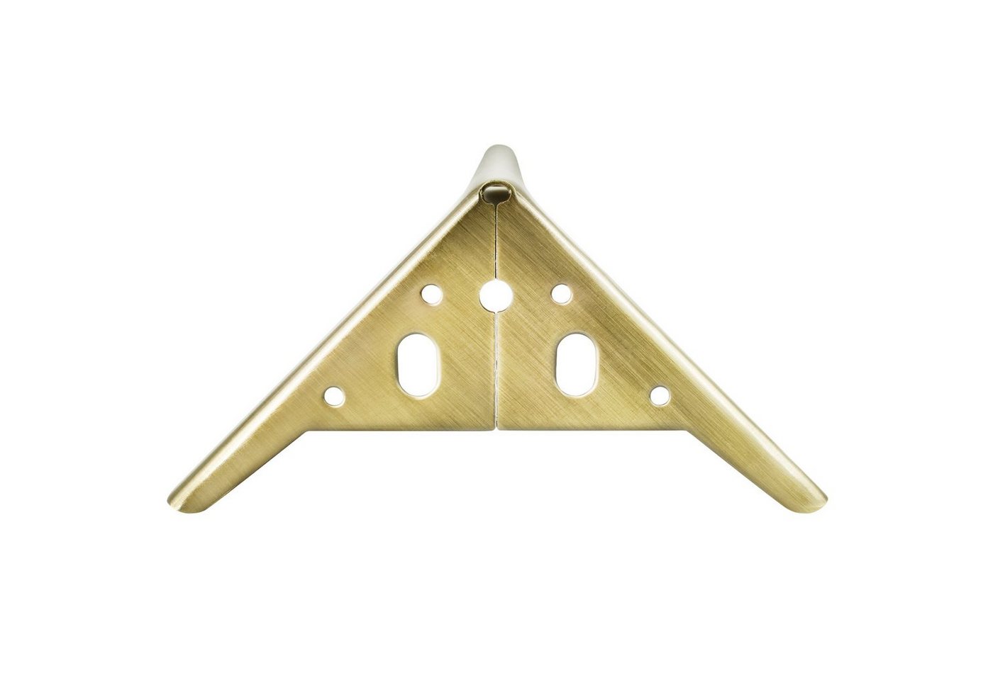 Prima-Online Möbelkufe Möbelfuß 4x Möbelfüße Metall möbelbeine Schrank Sofa Couch Messing – Bild 5 von 5