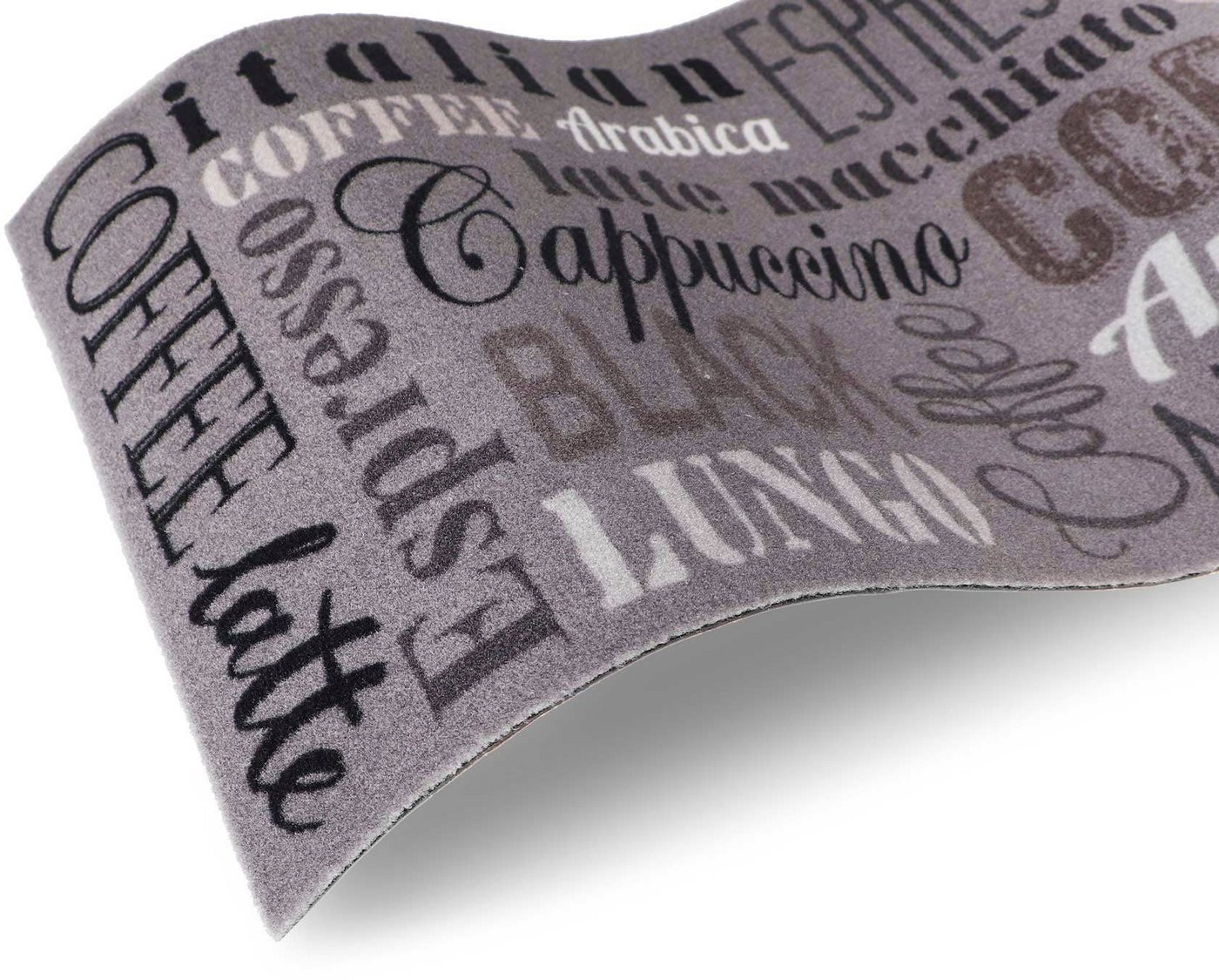 Primaflor-Ideen in Textil Küchenläufer COFFEE, Made in Belgium, rechteckig, Höhe: 6,5 mm, mit Schriftzug, Größe 50x150 cm, rutschhemmend, waschbar, Küche – Bild 3 von 5