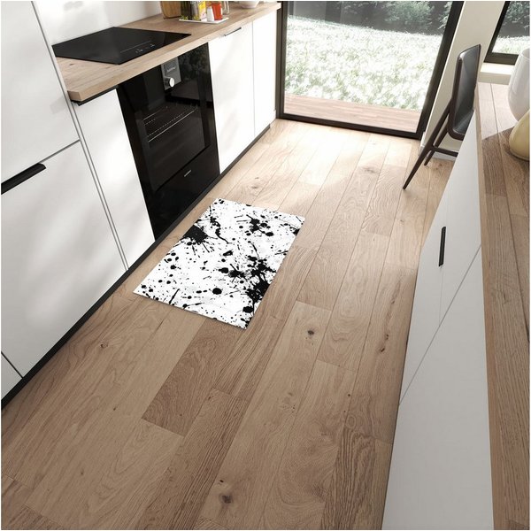 Primedeco Küchenläufer Küchenteppich Tintenspritzer, Rechteckig, Höhe: 3 mm, rutschfest, waschbar & pflegeleicht