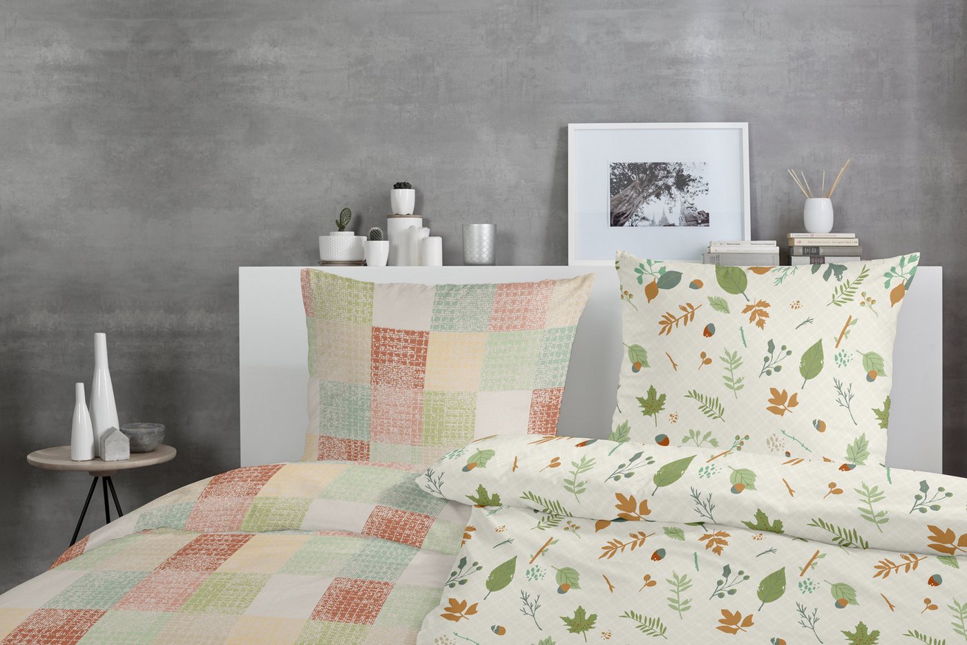 Primera Bettwäsche Biber-Bettwäsche Branches, Biber, 2 teilig, mit floralen Motiven – Bild 5 von 5