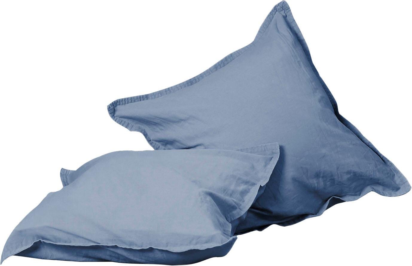 Primera Kissenbezüge Kissenbezüge »Stone Washed«, Primera (2 Stück), (2 Stück), mit Stone-Washed Optik – Bild 3 von 5