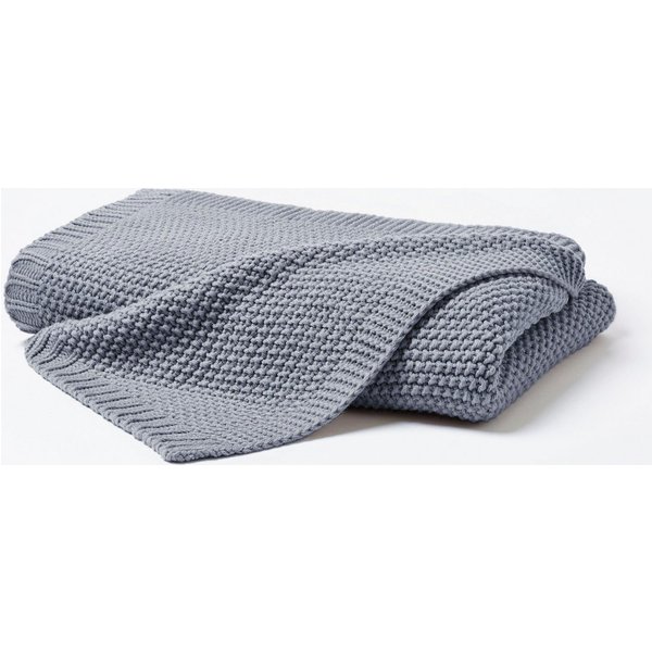 Wohndecke Strick, Primera, mit einer hochwertigen Randverarbeitung, Kuscheldecke