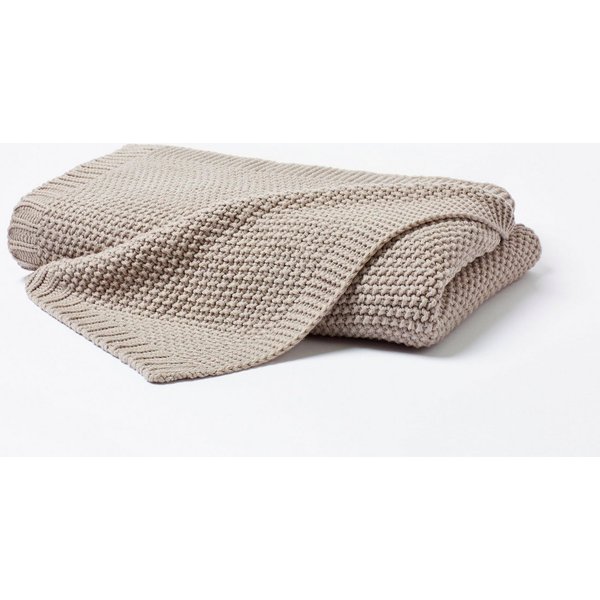 Wohndecke Strick, Primera, mit einer hochwertigen Randverarbeitung, Kuscheldecke