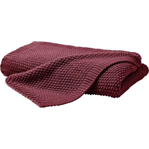 Wohndecke Strick, Primera, mit einer hochwertigen Randverarbeitung, Kuscheldecke