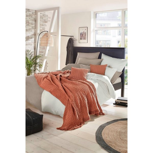 Wohndecke Struktur, Primera, mit besonderem Zweiton-Look, Kuscheldecke