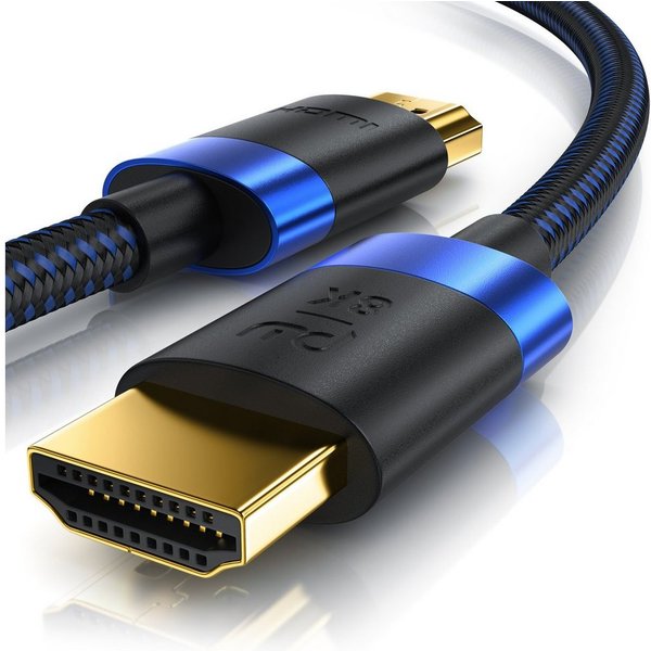 Primewire 8K @ 120Hz / 4K @ 240Hz DSC, Ultra High Speed, Nylonummantelung, 5m HDMI-Kabel, 2.1, HDMI Typ A (500 cm), 48 Gbit/s Bandbreite, eARC, CEC, HDCP, für G