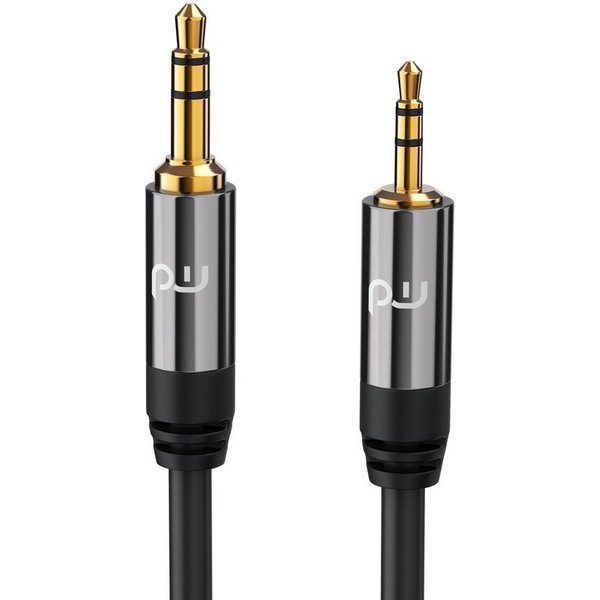 Primewire AUX Klinkenkabel 3,5 mm auf 2,5 mm, HiFi Verbindungskabel, 1,5 m Audio-Kabel, AUX, 3,5-mm-Klinke, 2,5-mm-Klinke (150 cm), HiFi Audio Adapter Klinkenka
