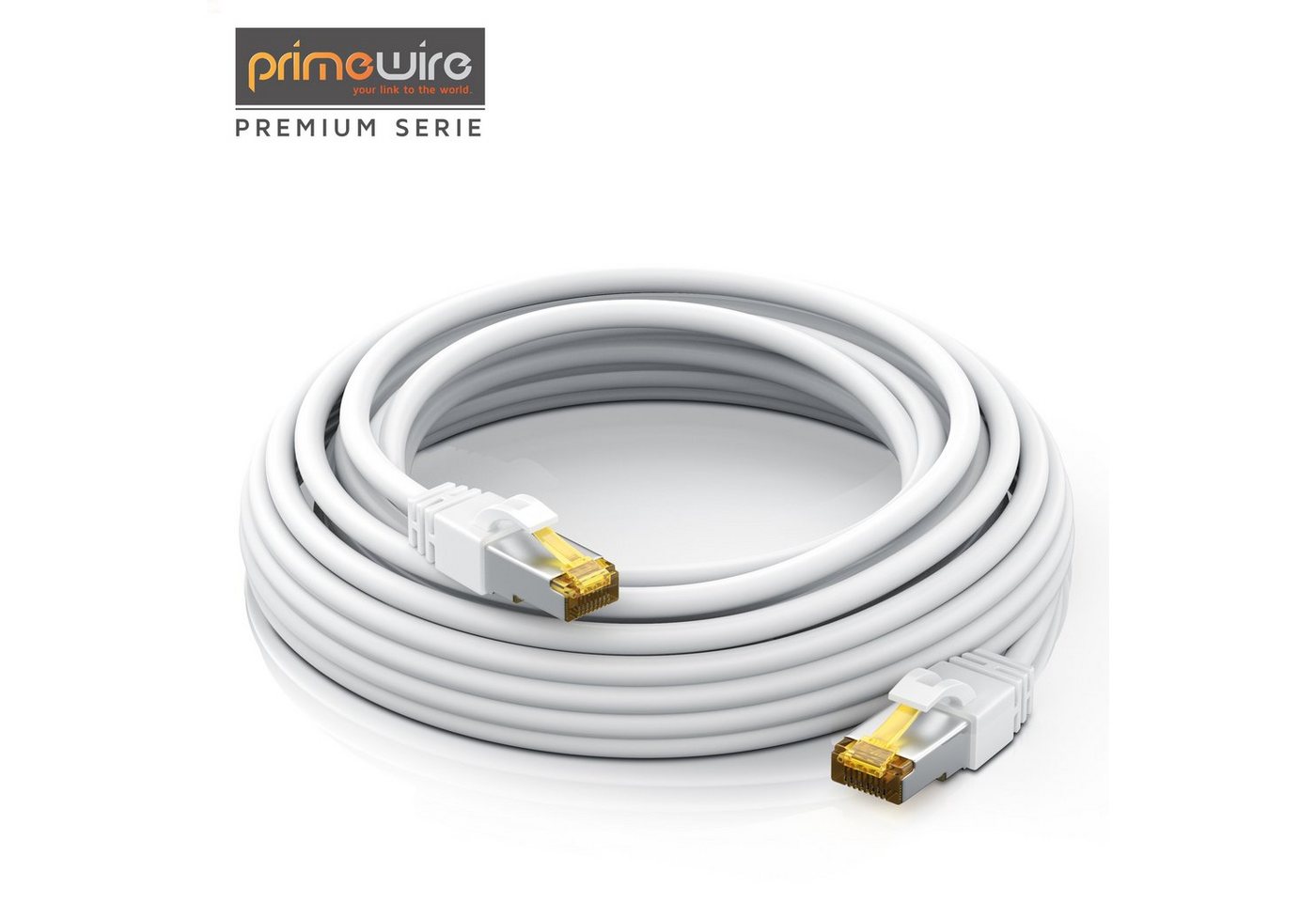 Primewire Gigabit Ethernet S/FTP Netzwerkkabel, 10000 Mbit/s, Patchkabel - 7,5m LAN-Kabel, CAT.7, RJ-45 (Ethernet) (750 cm), für Router, Modem, Switch, PC, idea – Bild 5 von 5