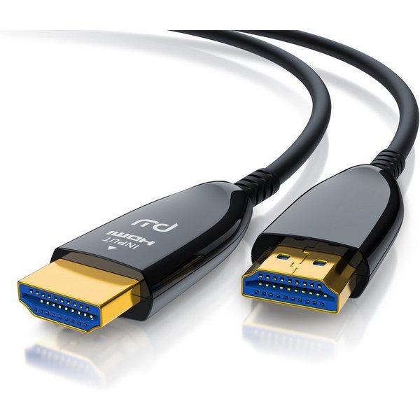 Primewire HDMI-Kabel, 2.1, HDMI Typ A (1501 cm), Glasfaser UHD, 8K @ 120Hz, 4k @ 240Hz, HDR10+, 3D, eARC, HDCP 2.3, 15m