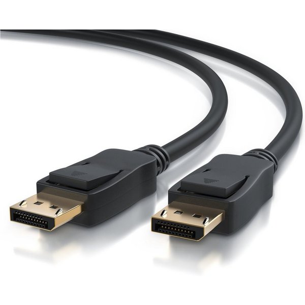 Primewire Monitorkabel 8K 7680 x 4320 @ 60Hz, 4K 3840 x 2160 @ 120Hz, DSC, 0,5m Audio- & Video-Kabel, DisplayPort, DP 2.0 (50 cm), für Gaming-Monitor und PC, fl