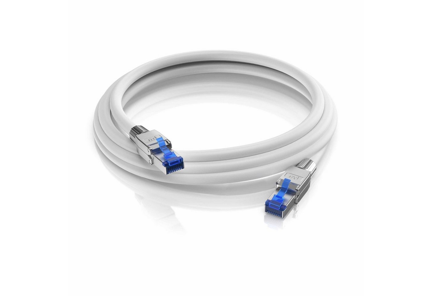 Primewire Netzwerkkabel CAT 8, Gigabit Ethernet 40 Gbit/s, S/FTP Patchkabel 3m LAN-Kabel, CAT.8, RJ-45 (Ethernet) (300 cm), für Router, Modem, Switch, PC, ideal – Bild 2 von 5