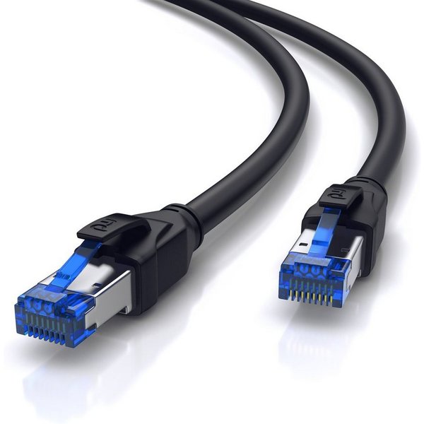 Primewire Patchkabel CAT 8 Gigabit Ethernet 40 Gbit/s S/FTP Netzwerkkabel - 20m LAN-Kabel, CAT.8, RJ-45 (Ethernet) (2000 cm), für Router, Modem, Switch, PC, ide