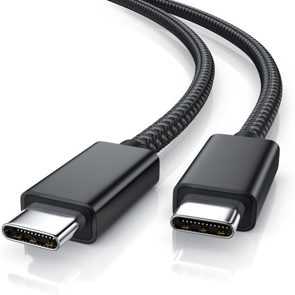 Primewire Thunderbolt 3 Kabel, USB 4 Typ C USB-Kabel, USB-C, 4.0 (80 cm), Gen 3x2-100 Watt PowerDelivery Ladekabel / Datenkabel 40 Gbit/s, 0,8 m