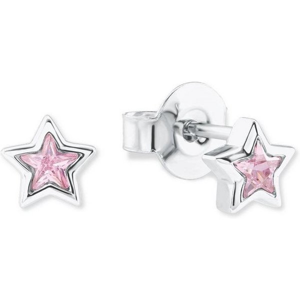 Prinzessin Lillifee Paar Ohrstecker Stern, mit Zirkonia (synth)