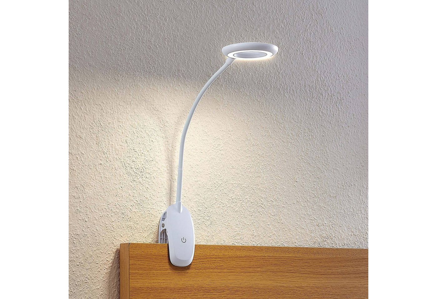 Prios Klemmleuchte Harumi, Enthalten, 1 x 4 W LED, universalweiß – Bild 2 von 5