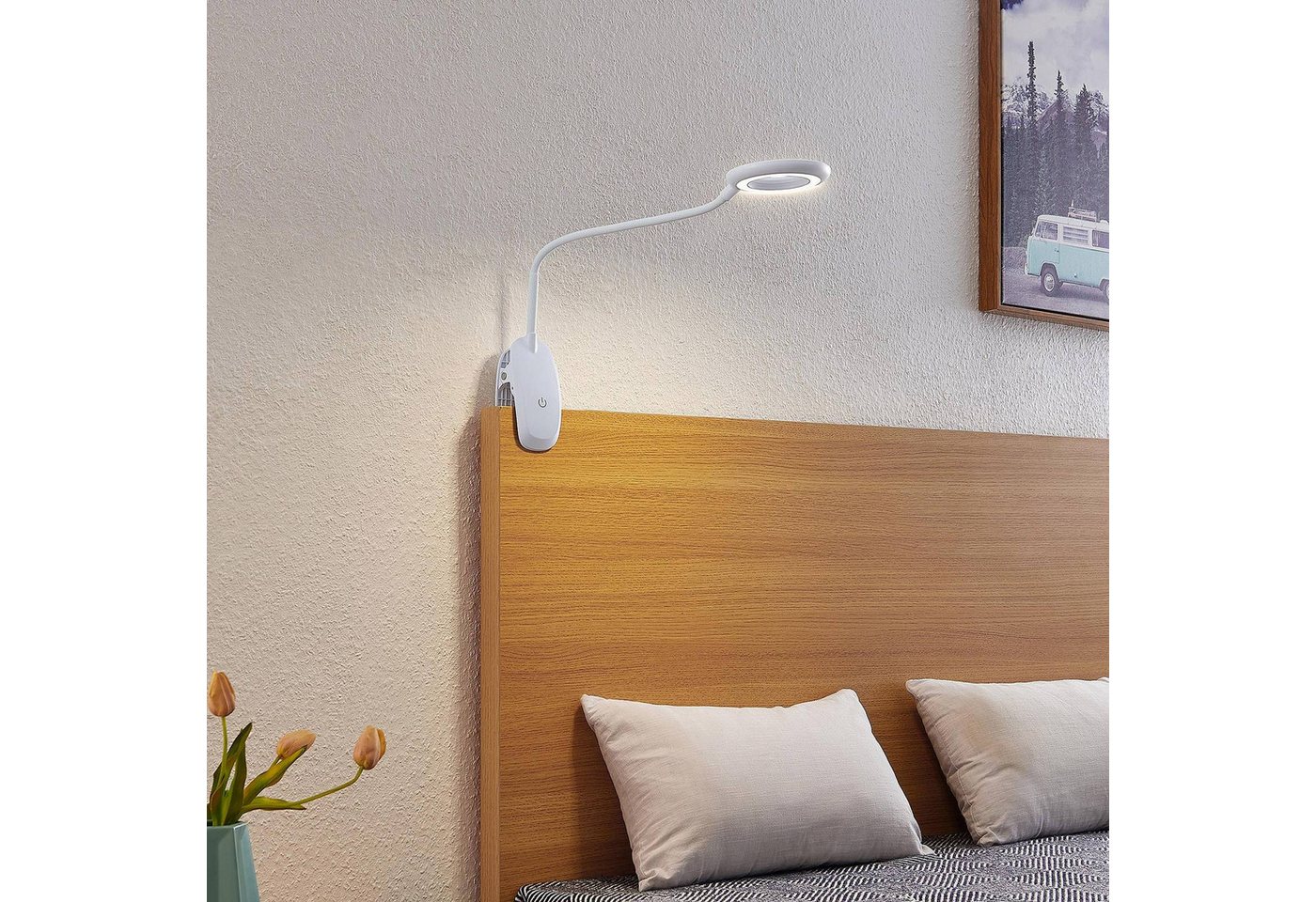 Prios Klemmleuchte Harumi, Enthalten, 1 x 4 W LED, universalweiß – Bild 3 von 5