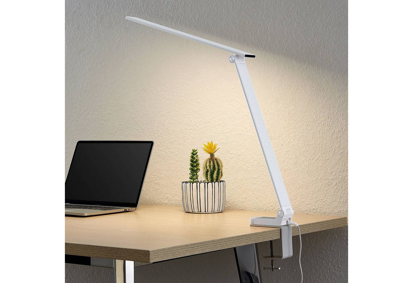 Prios Schreibtischlampe Tamarin, Enthalten, 1 x 13 W LED, universalweiß – Bild 2 von 5