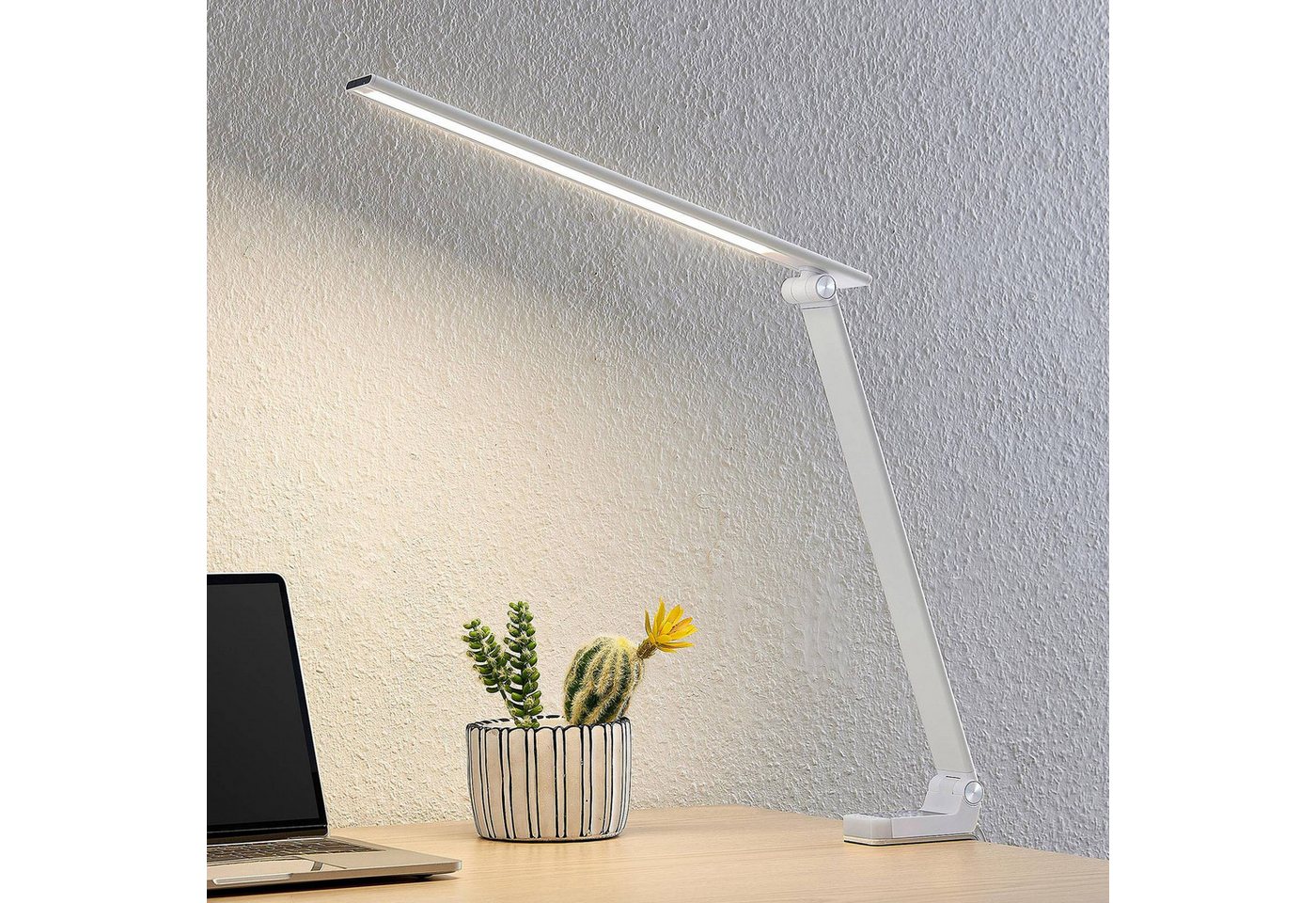 Prios Schreibtischlampe Tamarin, Enthalten, 1 x 13 W LED, universalweiß – Bild 4 von 5