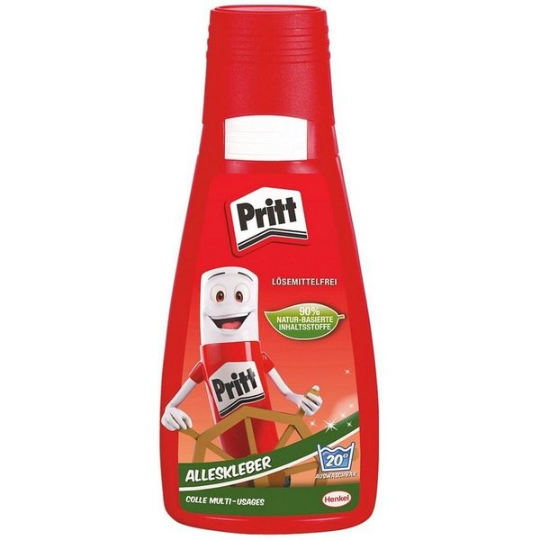 PRITT Bastelkleber Schulkleber, Klebekopf mit Schiebefunktion, 100 g