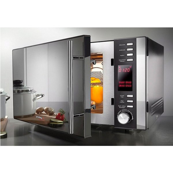 Privileg Mikrowelle 285902, Grill und Heißluft, 25 l, 3-in-1 Gerät