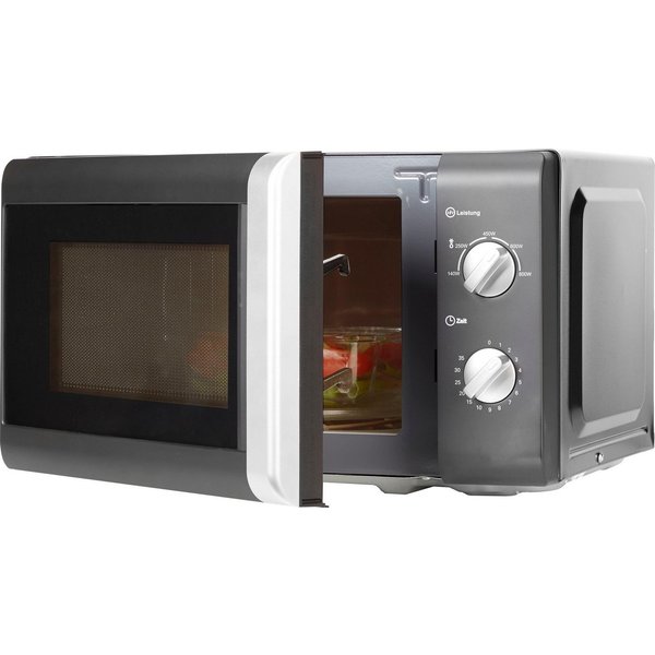 Privileg Mikrowelle 64111926, Mikrowelle, 20 l, mit 5 Leistungsstufen, silber