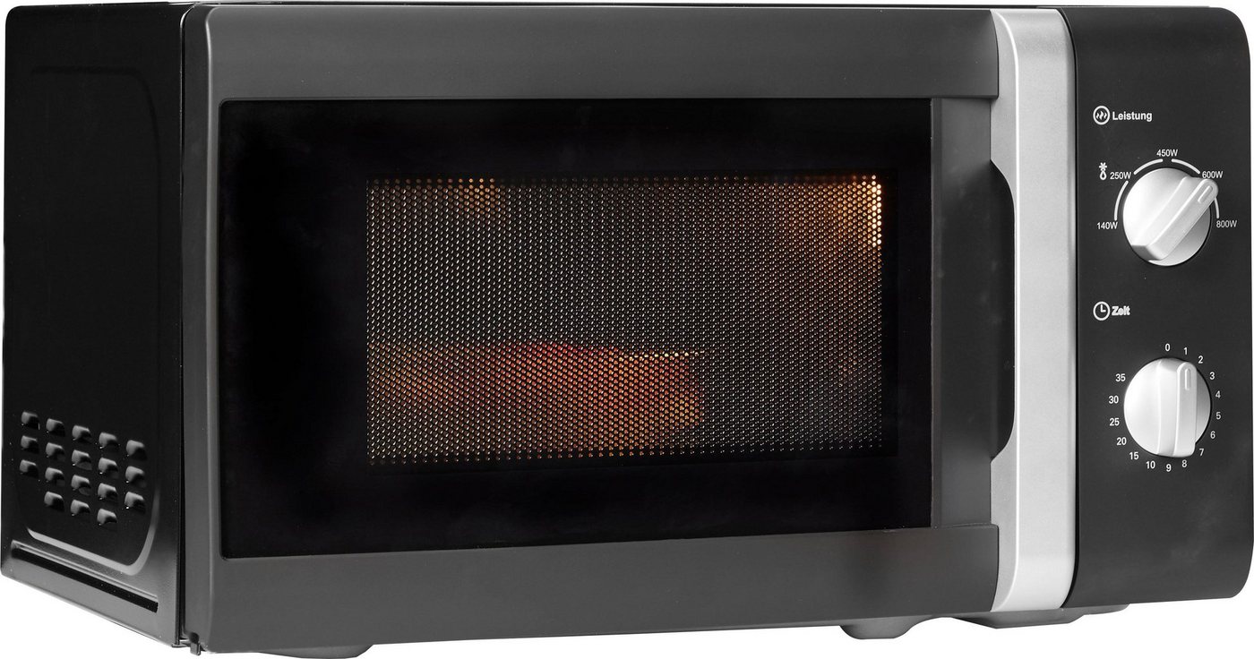 Privileg Mikrowelle 64111926, Mikrowelle, 20 l, mit 5 Leistungsstufen, silber – Bild 2 von 5