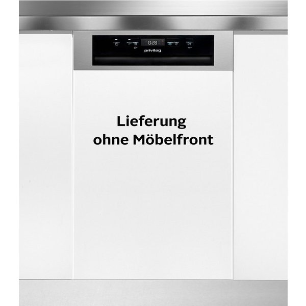 Privileg teilintegrierbarer Geschirrspüler PV2PC10BS7A0, 10 Maßgedecke, Rapid 30 Min. – schnelles Spülprogramm in nur 30 Minuten.