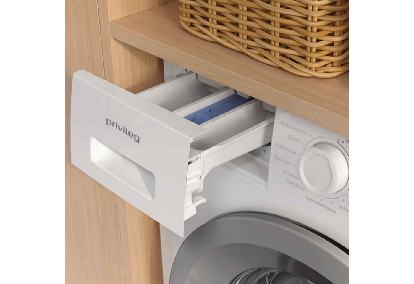 Privileg Waschmaschine MY TIME DE PMWF 954A, 9 kg, 1400 U/min, Steam – reduziert Knitterfalten und Bügelzeit – Bild 5 von 5