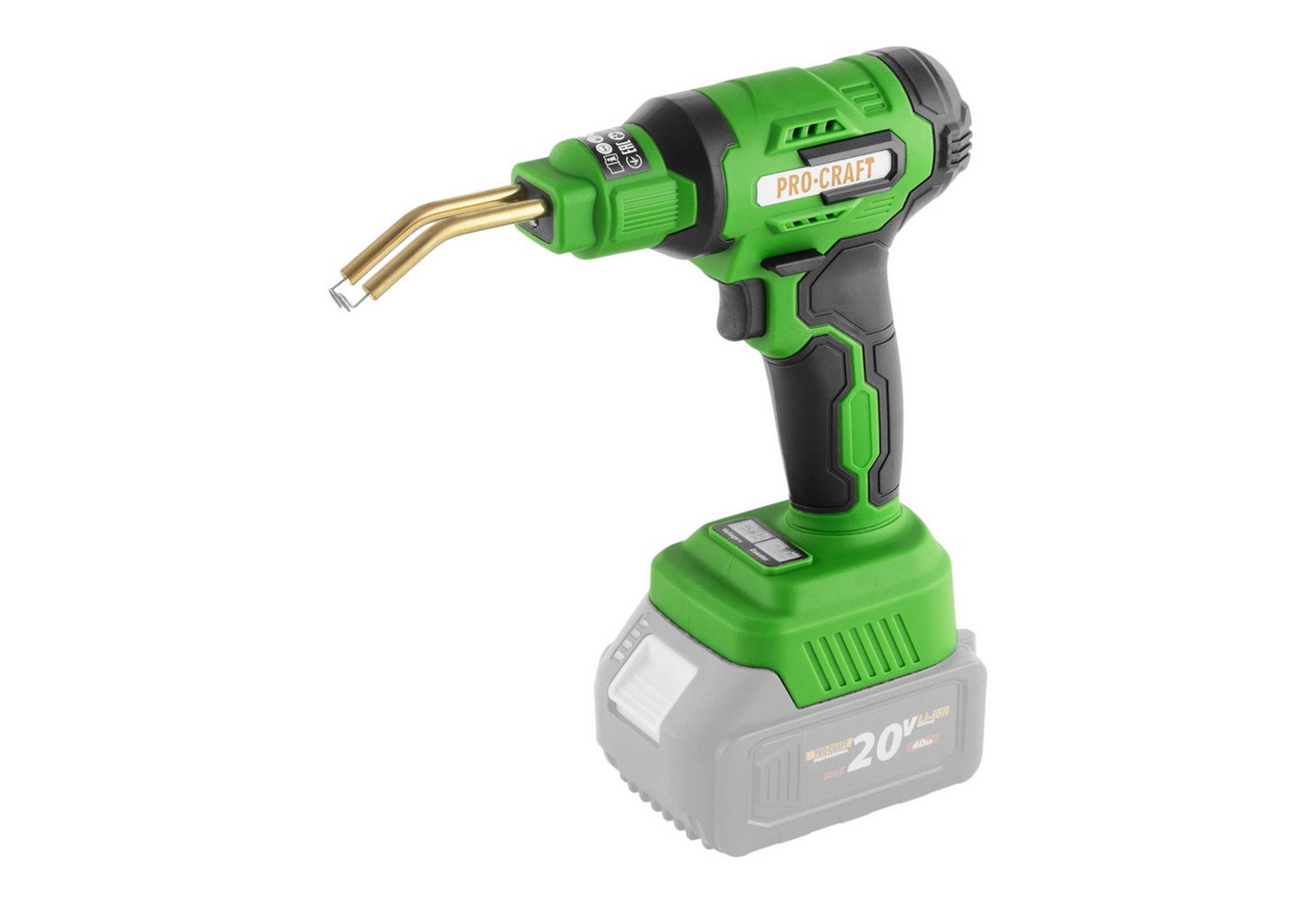 PRO CRAFT Elektroschweißgerät CS40-bb Akku Kunststoffschweißgerät 20 V 600 °C 0,7 - 1,1 A + Koffer – Bild 2 von 5