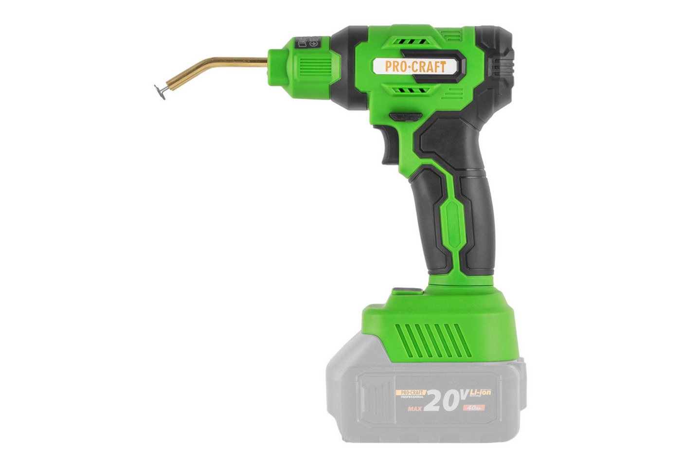PRO CRAFT Elektroschweißgerät CS40-bb Akku Kunststoffschweißgerät 20 V 600 °C 0,7 - 1,1 A + Koffer – Bild 3 von 5