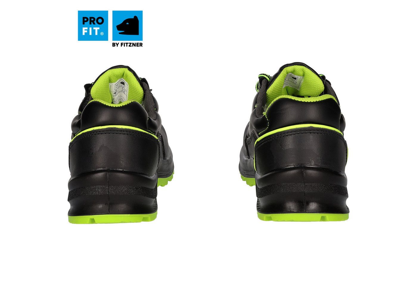 PRO FIT 130 Sicherheitsschuhe S3 "Arctos E low", schwarz/grün, Arbeitsschuh (1, Paar) Stahlkappe, Arbeitsschuhe, Atmungsaktiv, Stahlkappenschuhe – Bild 3 von 5