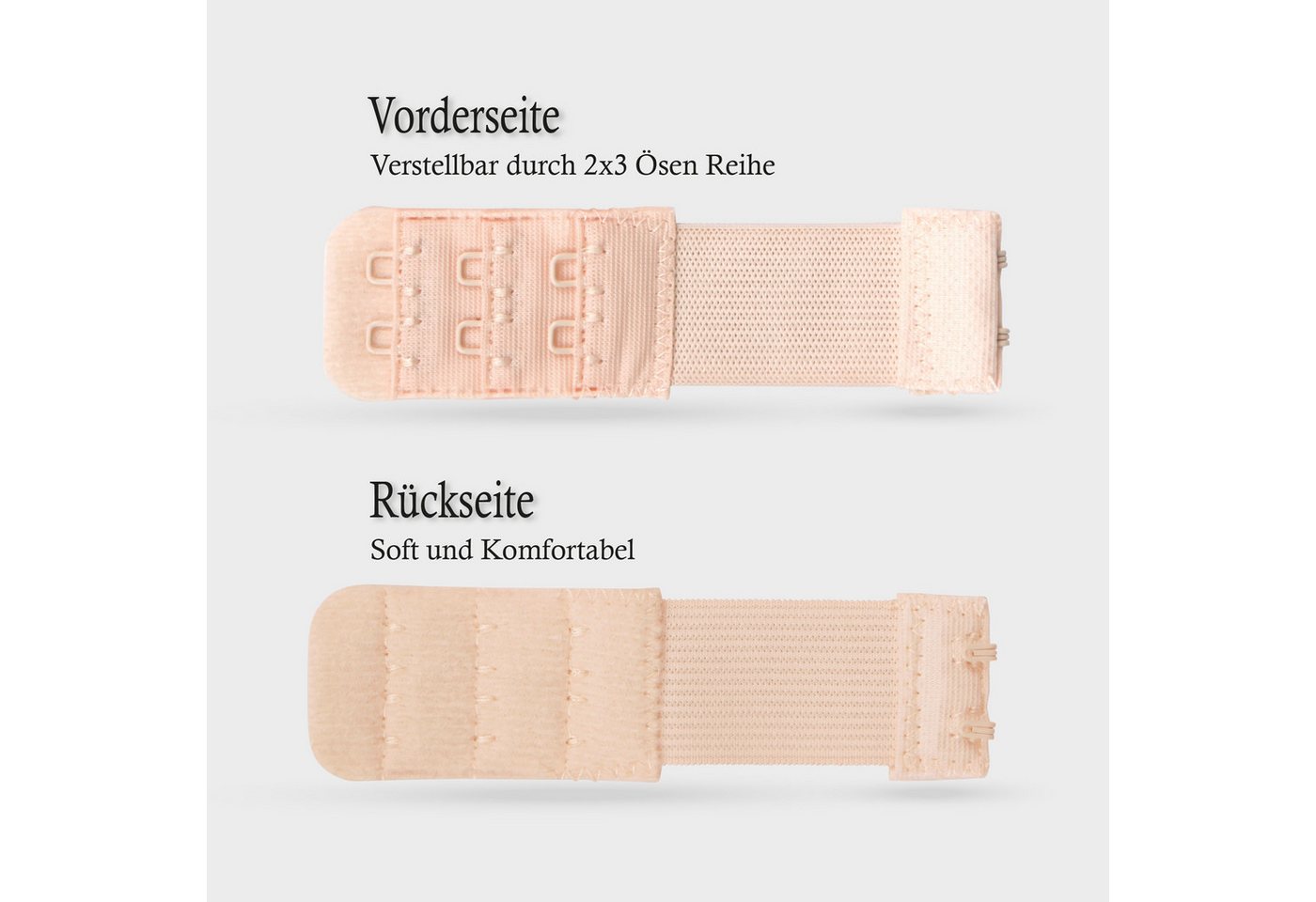 Pro Home BH-Verlängerung Elastischer Bra Extender - 9,5cm x 2,5 bis 5,5cm (1 St), flexible Erweiterung für BH's - BH-Verlängerer - Verlängerung – Bild 2 von 5