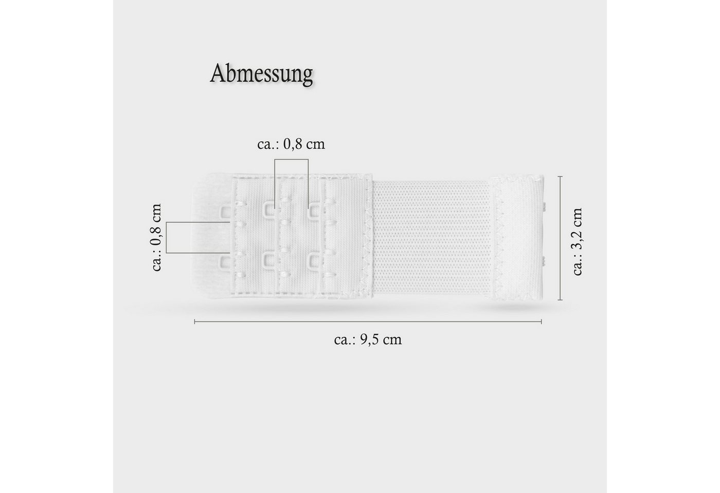 Pro Home BH-Verlängerung Elastischer Bra Extender - 9,5cm x 2,5 bis 5,5cm (1 St), flexible Erweiterung für BH's - BH-Verlängerer - Verlängerung – Bild 3 von 5