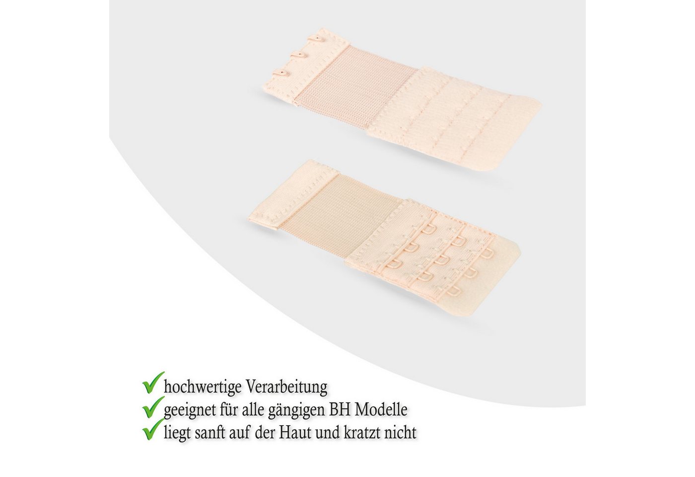 Pro Home BH-Verlängerung Elastischer Bra Extender - 9,5cm x 2,5 bis 5,5cm (3 St), flexible Erweiterung für BH's - BH-Verlängerer - Verlängerung – Bild 5 von 5