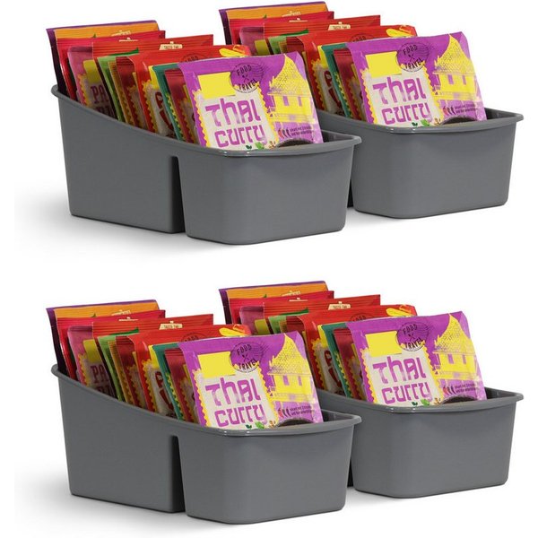 Pro Home Küchenorganizer-Set mit 3 Fächern, (4-tlg), Aufbewahrungsbox für Tütensuppen, Gewürze. Ordnungssystem