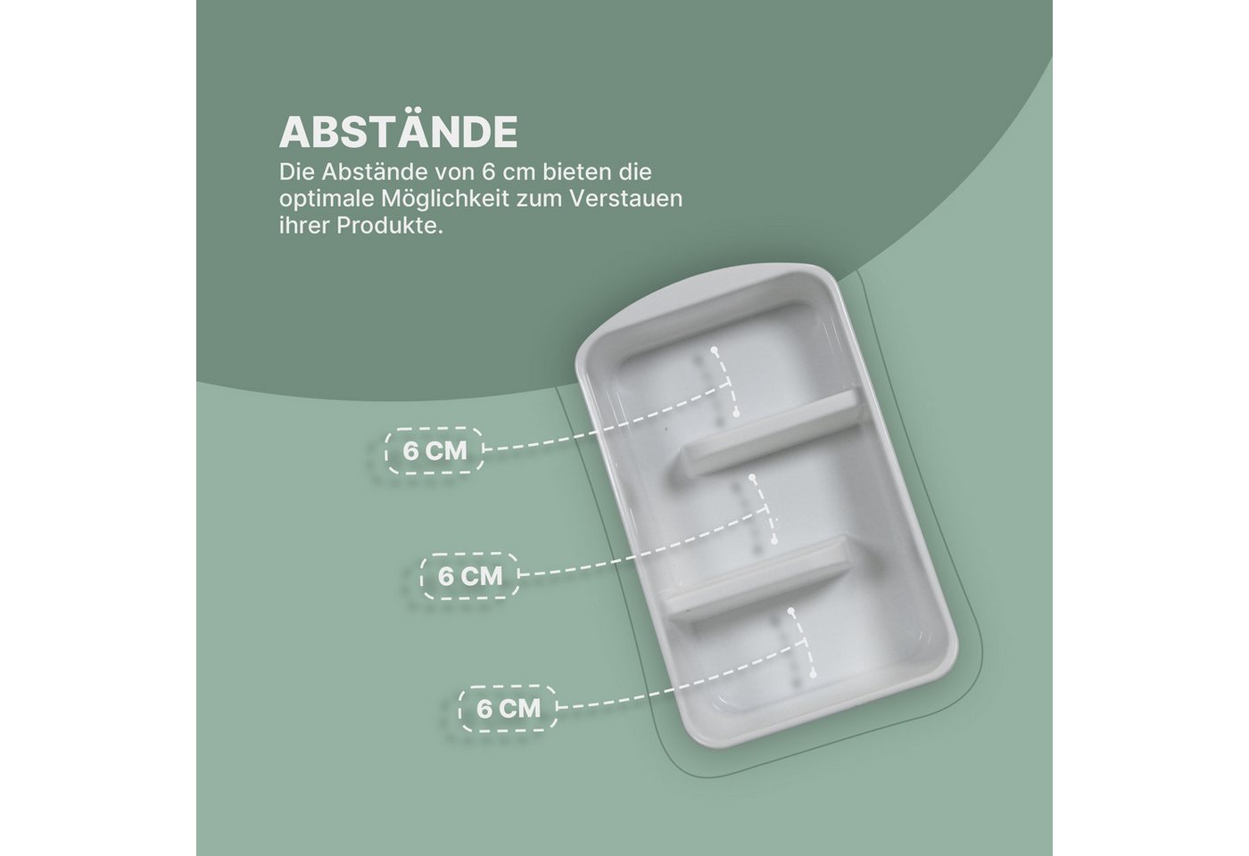 Pro Home Küchenorganizer-Set mit 3 Fächern, (1-tlg), Aufbewahrungsbox für Tütensuppen, Gewürze. Ordnungssystem – Bild 2 von 5