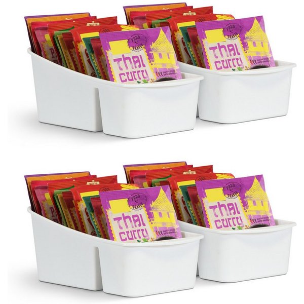 Pro Home Küchenorganizer-Set mit 3 Fächern, (4-tlg), Aufbewahrungsbox für Tütensuppen, Gewürze. Ordnungssystem