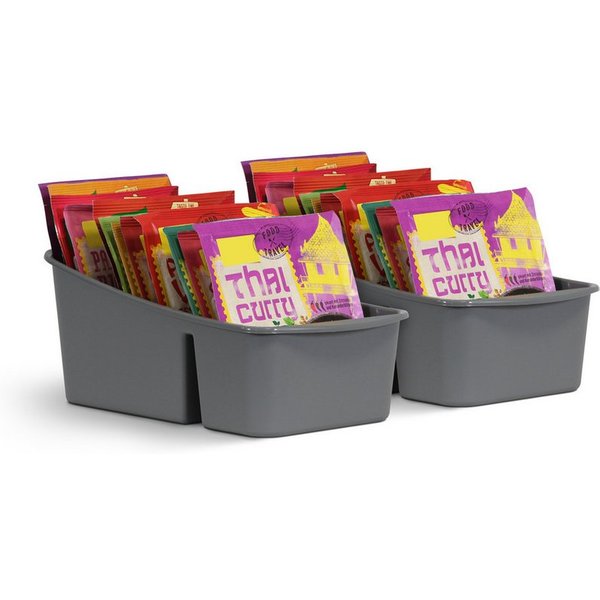Pro Home Küchenorganizer-Set mit 3 Fächern, (2-tlg), Aufbewahrungsbox für Tütensuppen, Gewürze. Ordnungssystem