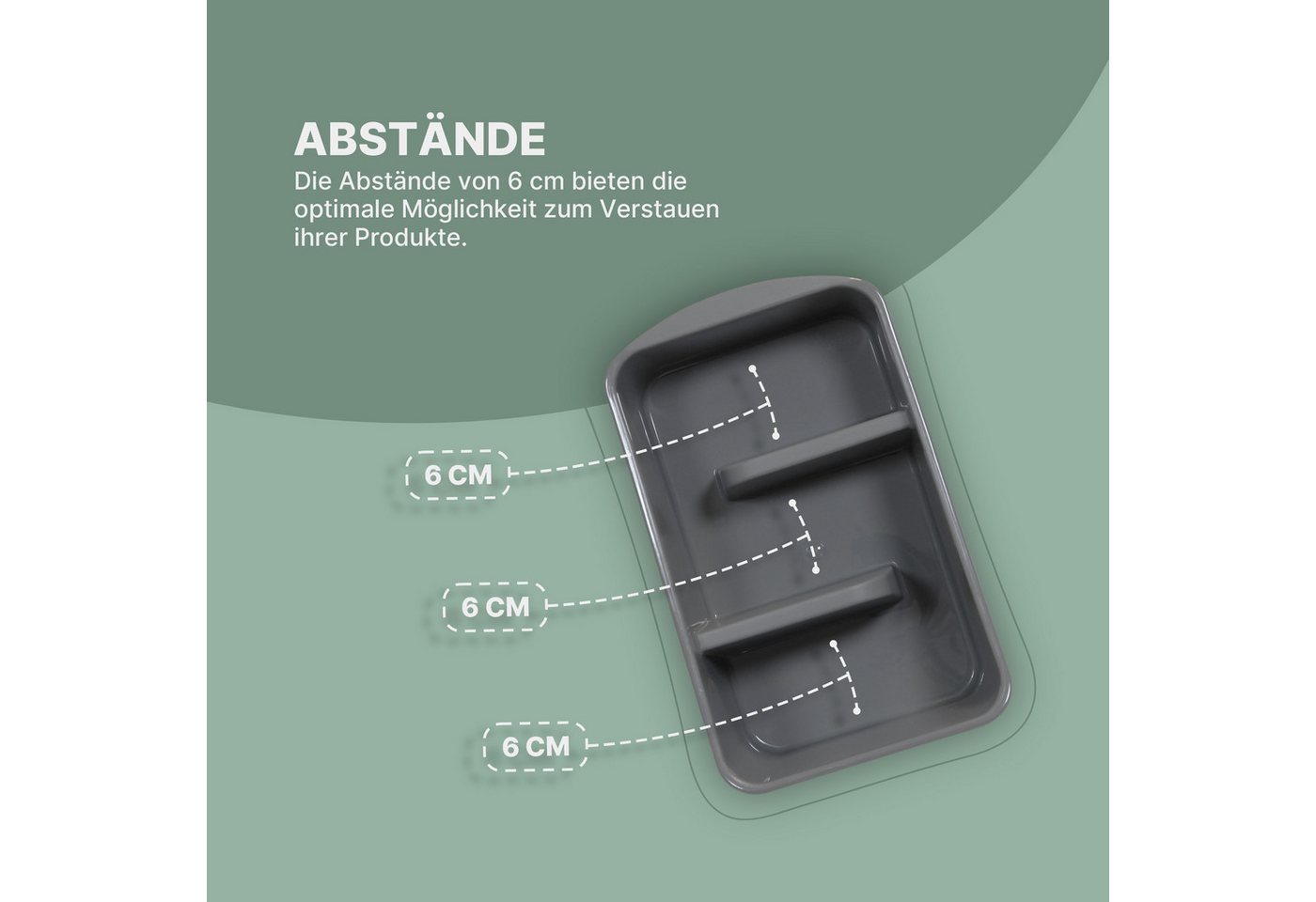 Pro Home Küchenorganizer-Set mit 3 Fächern, (2-tlg), Aufbewahrungsbox für Tütensuppen, Gewürze. Ordnungssystem – Bild 2 von 5