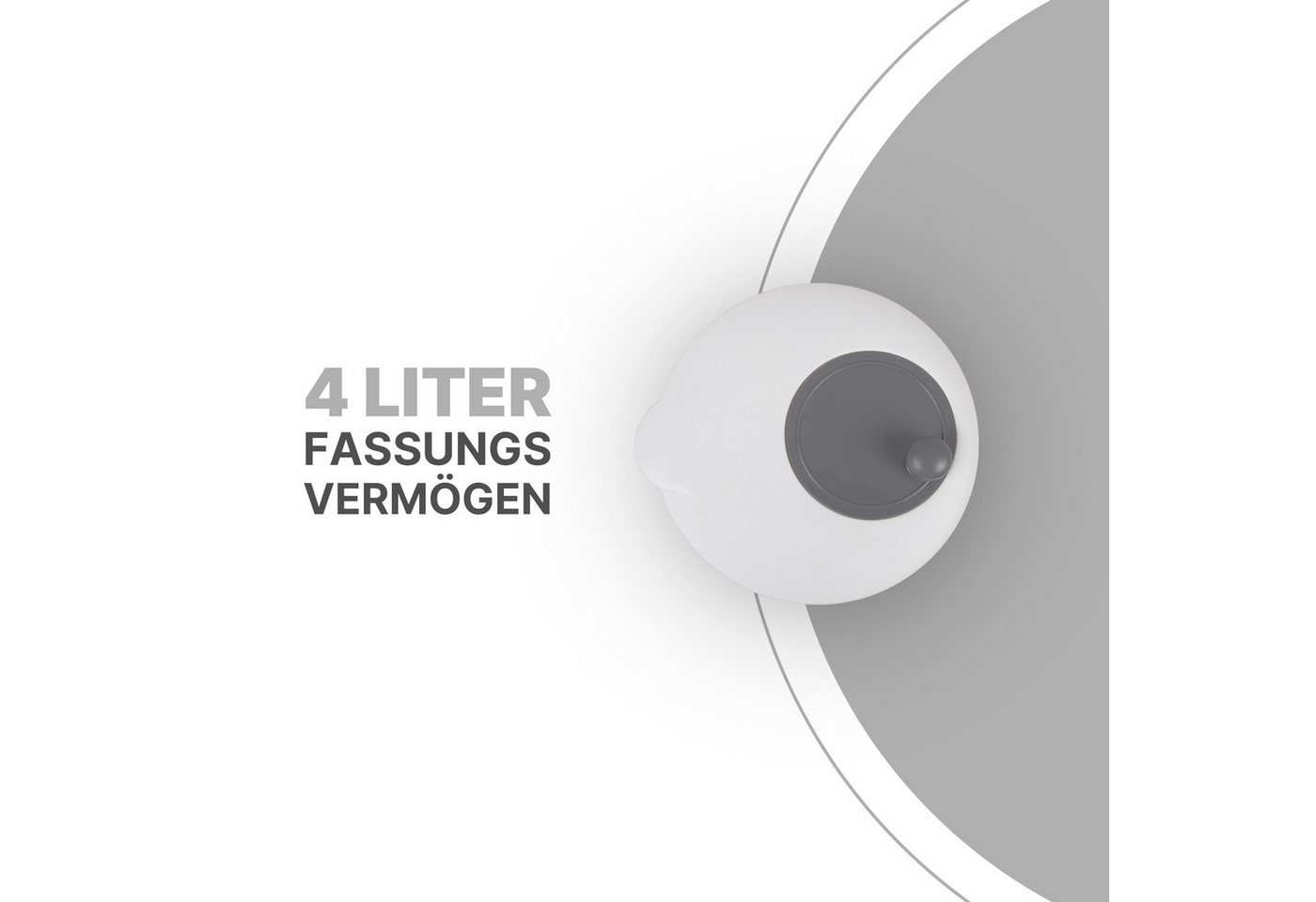 Pro Home Salatschleuder 3D Kurbel, (2,7 Liter / Ø20cm, 3in1 - Schleuder, Sieb und Salatschüssel), Salattrockner - Schleudern ohne Kraftaufwand, Spülmaschinenfes – Bild 2 von 5