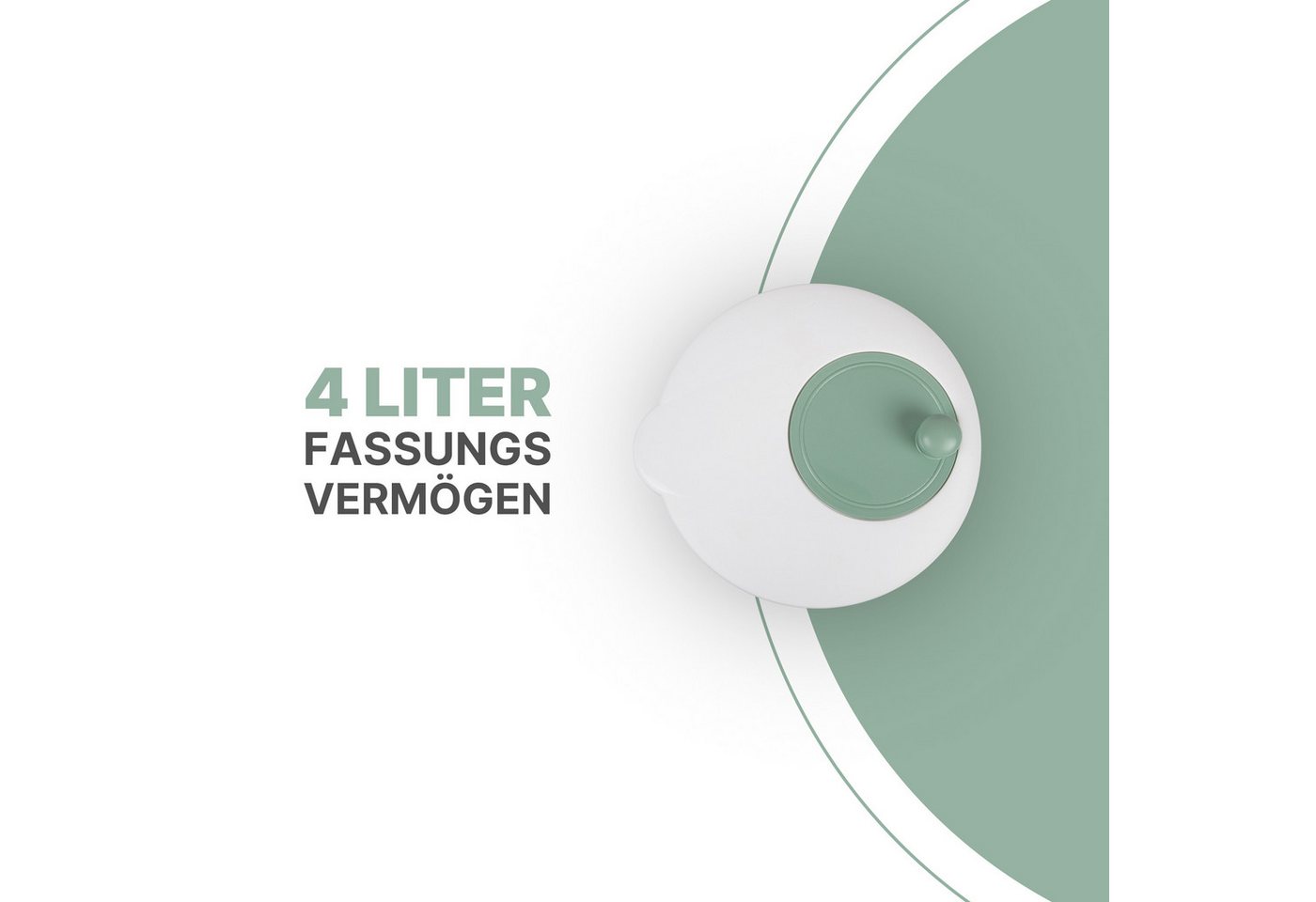 Pro Home Salatschleuder 3D Kurbel, (4 Liter / Ø25cm, 3in1 - Schleuder, Sieb und Salatschüssel), Salattrockner - Schleudern ohne Kraftaufwand, Spülmaschinenfest – Bild 2 von 5