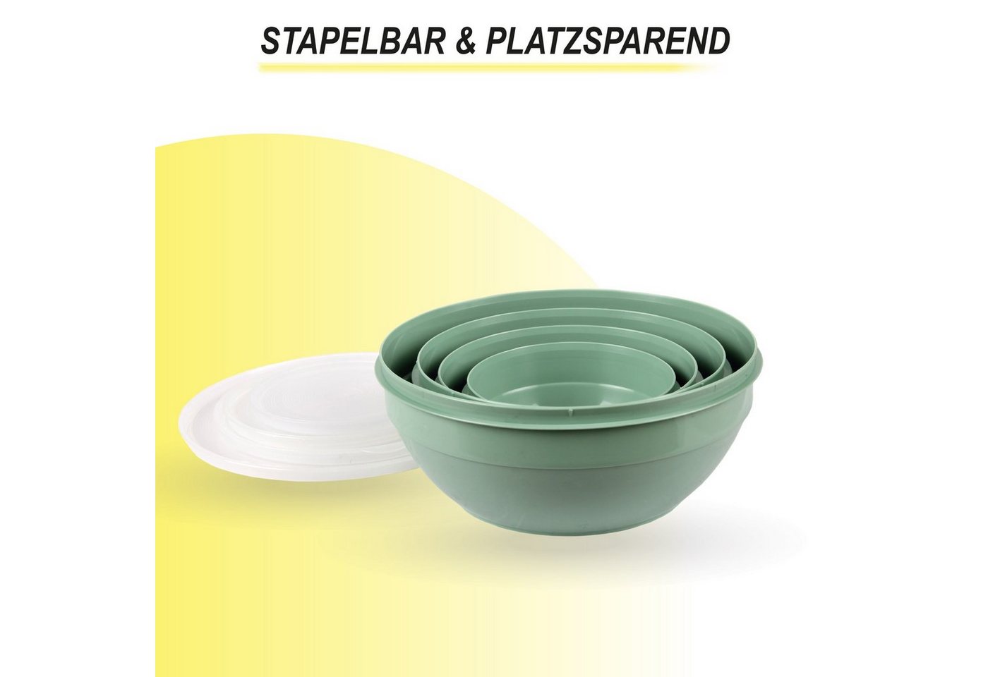 Pro Home Vorratsdose mit Deckel Set 0,5L/1,0L/1,5L/2,5L, Kunststoff, (4-tlg., 4er Set), mikrowellen & spülmaschinengeeignet, lebensmittelecht, gefriertauglich – Bild 4 von 5