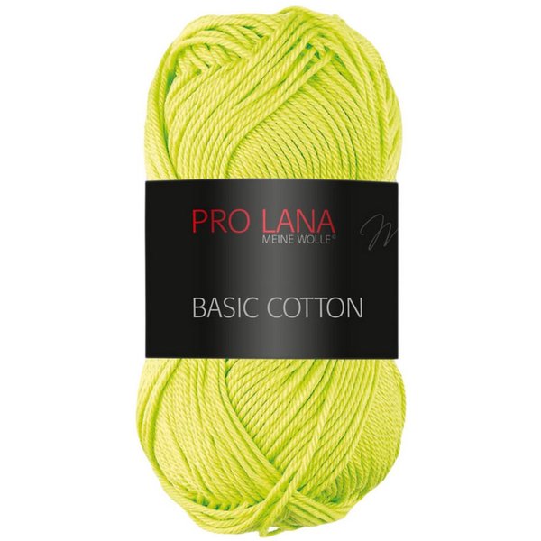 Pro Lana Pro Lana BASIC COTTON Baumwollgarn 50 g Häkelwolle, 125 m (Perfektes Baumwoll-Garn für leichte Pullover, Mützen und Accessoires), 50 g