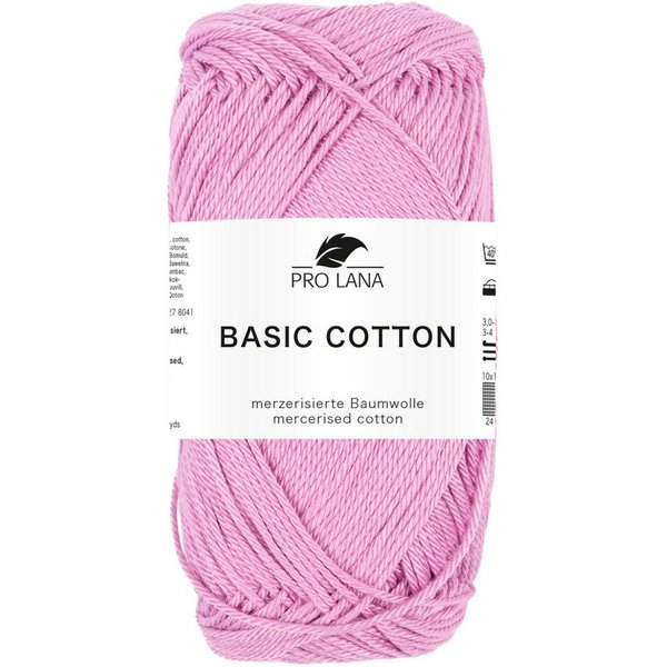Pro Lana Pro Lana BASIC COTTON Baumwollgarn 50 g Häkelwolle, 125 m (Perfektes Baumwoll-Garn für leichte Pullover, Mützen und Accessoires), 50 g