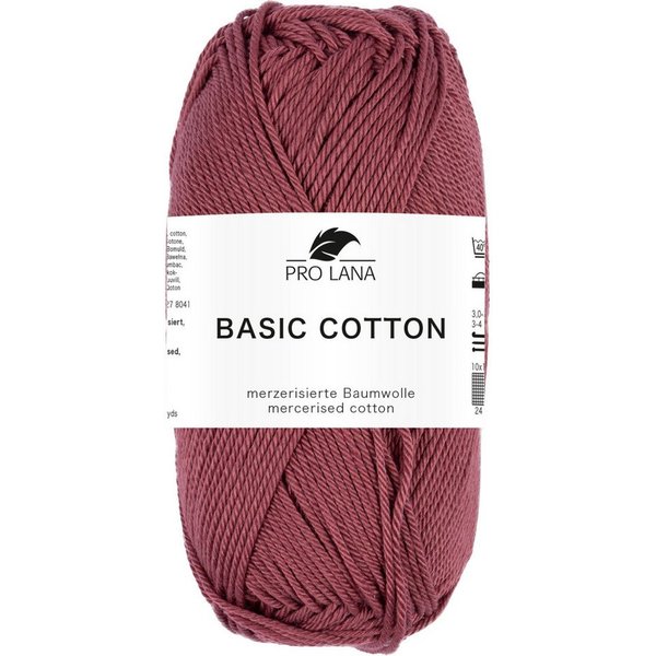 Pro Lana Pro Lana BASIC COTTON Baumwollgarn 50 g Häkelwolle, 125 m (Perfektes Baumwoll-Garn für leichte Pullover, Mützen und Accessoires), 50 g