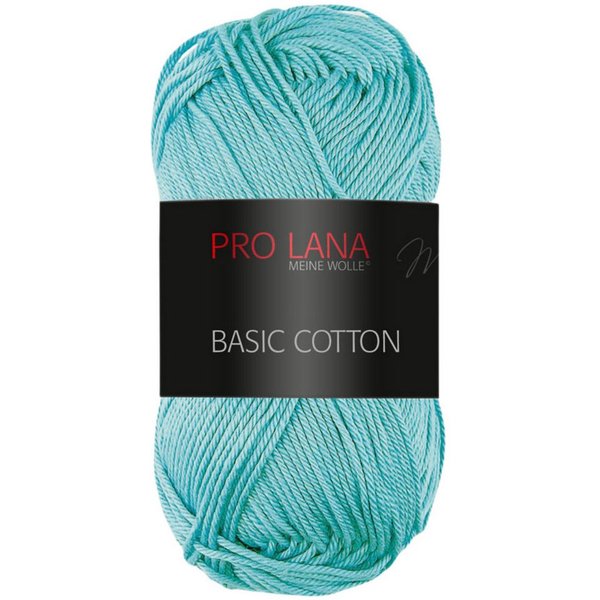Pro Lana Pro Lana BASIC COTTON Baumwollgarn 50 g Häkelwolle, 125 m (Perfektes Baumwoll-Garn für leichte Pullover, Mützen und Accessoires), 50 g